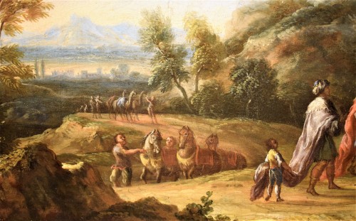 Louis XV - Paysage arcadien avec les Mages - Andrea Locatelli (1695-1741) atelier